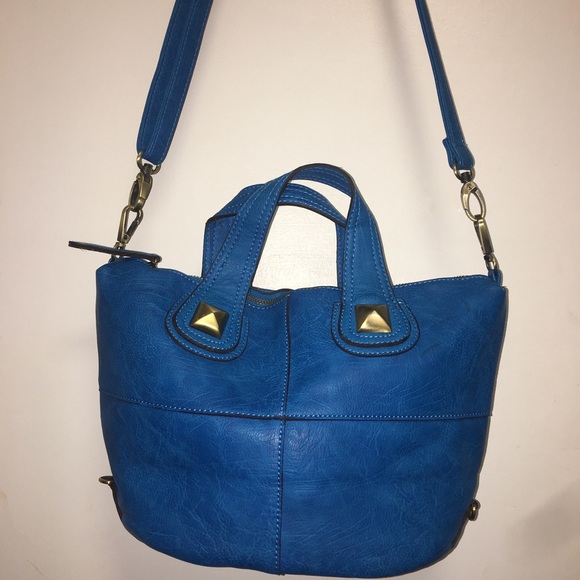 Free People Handbags - Free people blue crossbody bag